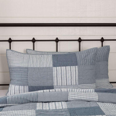Sawyer Mill Blue King Sham 21x37 VHC Brands - The Fox Decor